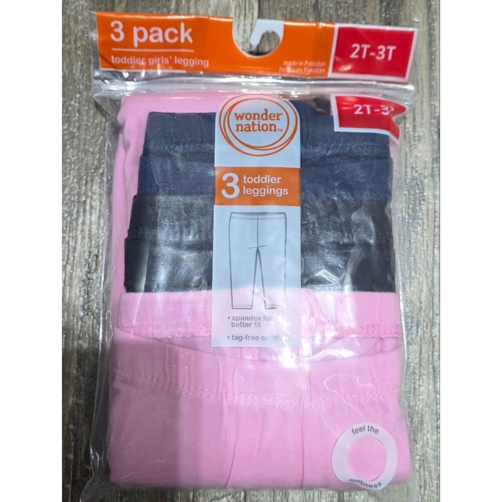 2 Packs Of Wonder Nation Toddler Leggings 3 In Each Pack